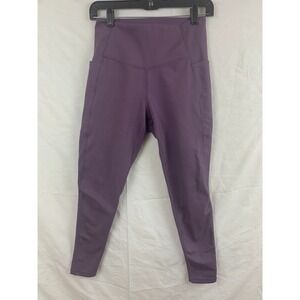Danskin Leggings Womens Size Medium Purple Stretch Activewear Yoga